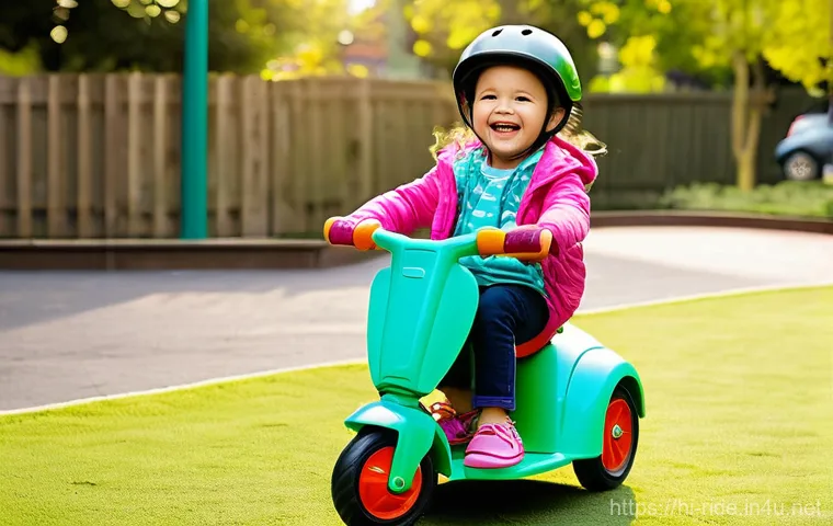 승용완구 부모 평점 - **Prompt 2: Confident Young Driver in a Park**
    "A spirited child, approximately 5 years old, wit...