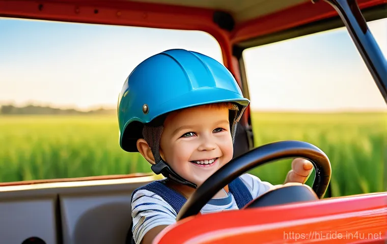 승용완구 대형 모델 - Prompt 1: Joyful Ride-On Jeep Adventure**