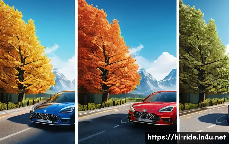 승용완구 전기차 스타일 - Here are three detailed image prompts in English, designed for image generation, adhering to all saf...