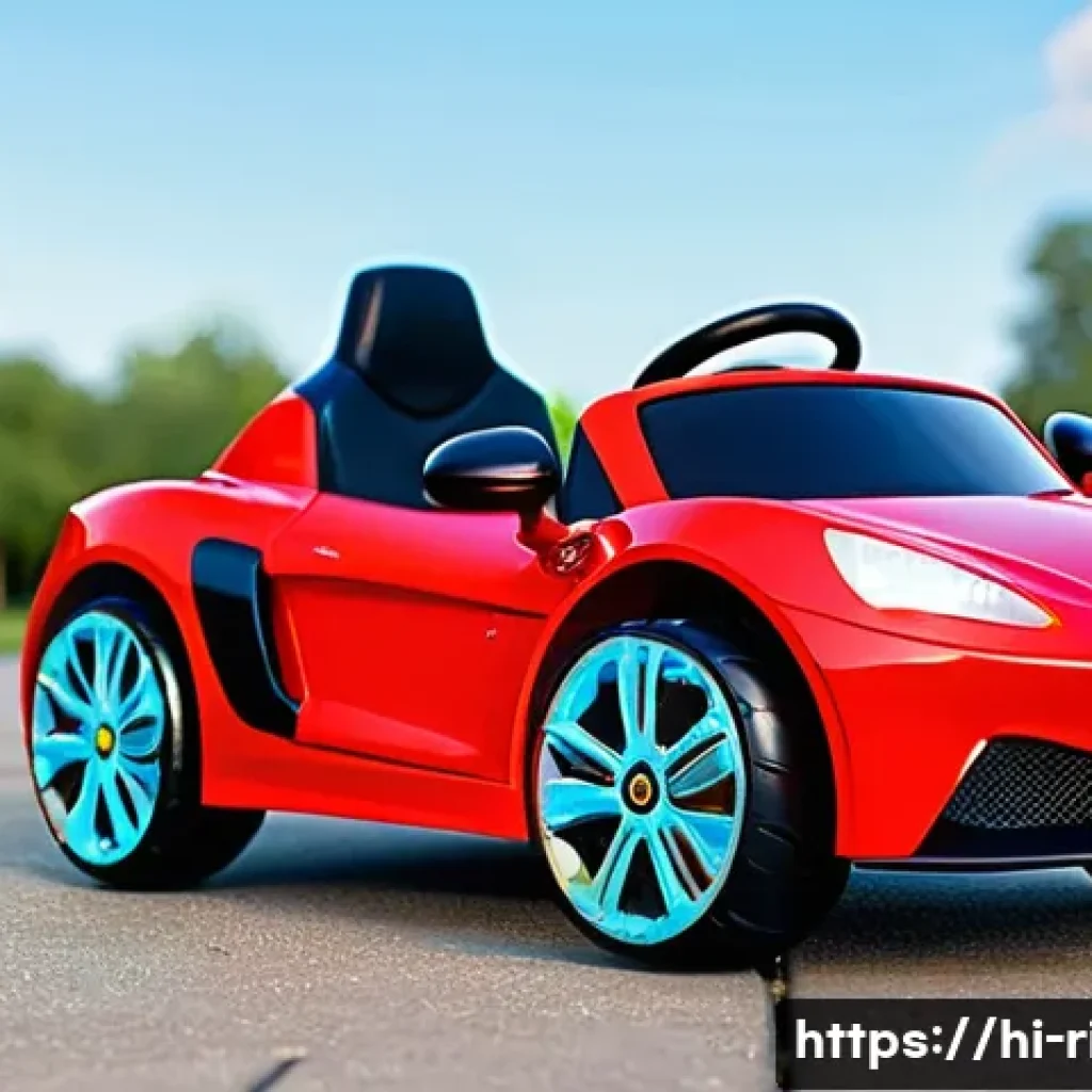 승용완구 경쟁 제품 비교 - A colorful electric ride-on toy car designed for children, featuring a sturdy 12V motor and a high-c...