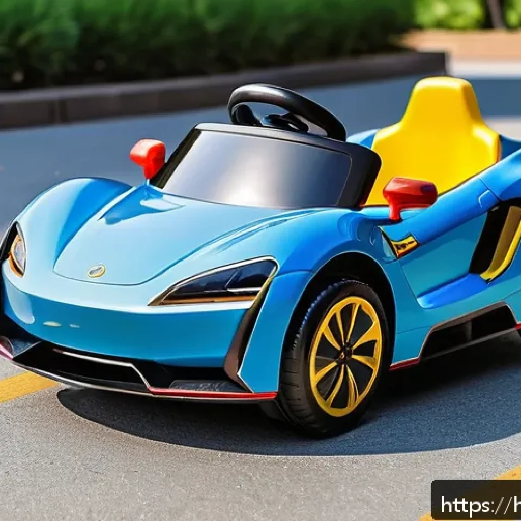 승용완구 최신 유행 - A vibrant and safe electric toy car designed for children aged 3-5 years, featuring bright colors li...