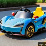 승용완구 최신 유행 - A vibrant and safe electric toy car designed for children aged 3-5 years, featuring bright colors li...
