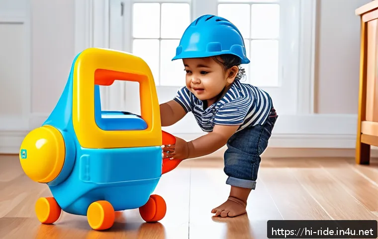 승용완구 네이버 스마트스토어 - A vibrant and colorful toddler walking toy made of durable plastic and metal, designed for a child w...